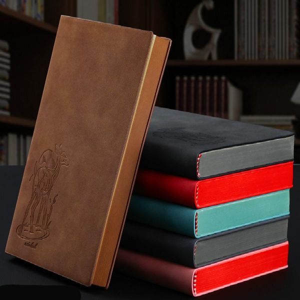 retro soft leather a5 notebook eye protection business super thick working notes office stationery school meeting notepads, Purple;pink
retro soft leather a5 notebook eye protection business super thick working notes office stationery school meeting notepads, Purple;pink