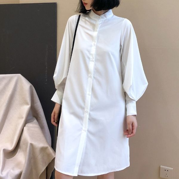 long lantern sleeve chiffon female long sleeves white shirt blouse autumn patchwork ol stand collar 210423, Black
long lantern sleeve chiffon female long sleeves white shirt blouse autumn patchwork ol stand collar 210423, Black