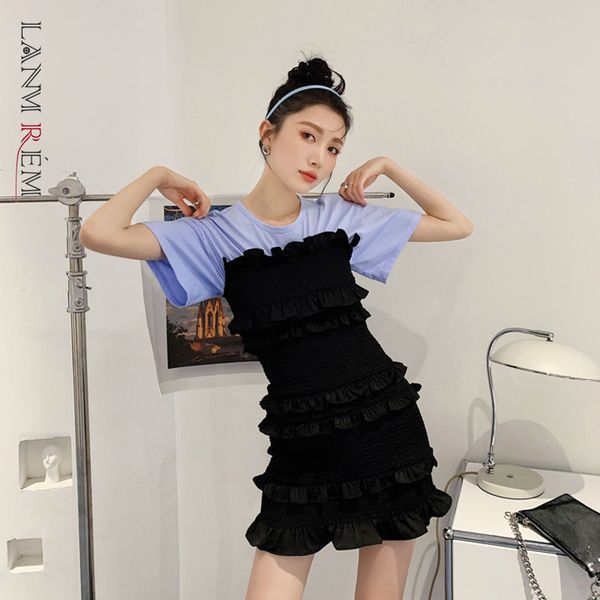 women dress short sleeve pleated round neck pachwork dresses temperament loose fit fashion tide summer 2h2h874 210507, Black;gray
women dress short sleeve pleated round neck pachwork dresses temperament loose fit fashion tide summer 2h2h874 210507, Black;gray