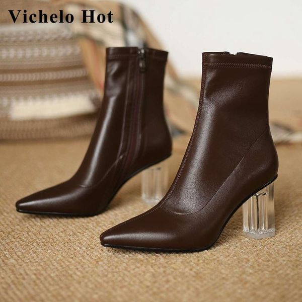 boots vichelo comfortable all-match winter shoes women pointed toe high crystal heel zipper nightclub catwalk mid-calf l78, Black
boots vichelo comfortable all-match winter shoes women pointed toe high crystal heel zipper nightclub catwalk mid-calf l78, Black