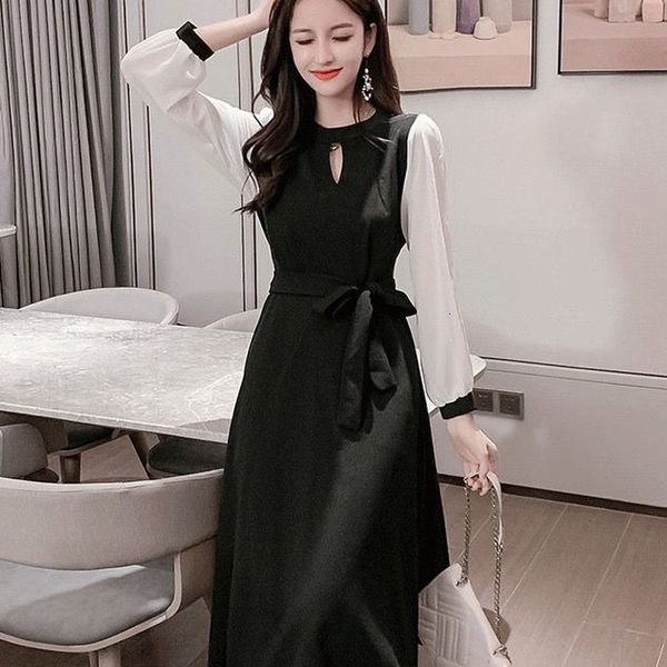 2021 new retro long sleeve , korean new, round neck, print, size, elegant, stitching fashion, soft, fall vx9e, Black;gray
2021 new retro long sleeve , korean new, round neck, print, size, elegant, stitching fashion, soft, fall vx9e, Black;gray