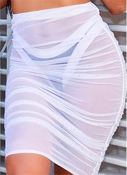 fashio women solid chiffon beachwear fashion short bathing sundress beach mesh cover up midi skirt women's swimwear, White;black
fashio women solid chiffon beachwear fashion short bathing sundress beach mesh cover up midi skirt women's swimwear, White;black