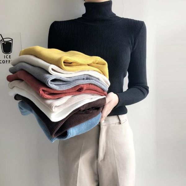 women's sweaters eorutciz winter slim sweater women pullovers turtleneck knitted jumper autumn black long sleeve basic lm972, White;black
women's sweaters eorutciz winter slim sweater women pullovers turtleneck knitted jumper autumn black long sleeve basic lm972, White;black
