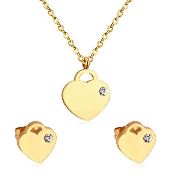 earrings & necklace 316l stainless steel small fresh love lock pattern ladies titanium and set no fade, Silver
earrings & necklace 316l stainless steel small fresh love lock pattern ladies titanium and set no fade, Silver