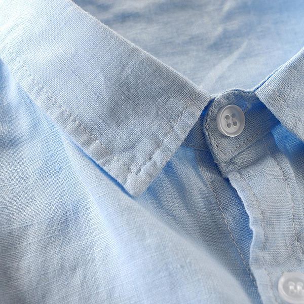 men's casual shirts 2021 summer linen shirt men brand three-quarter sleeve mens gradient blue male camisa drop, White;black
men's casual shirts 2021 summer linen shirt men brand three-quarter sleeve mens gradient blue male camisa drop, White;black
