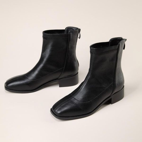 boots 2021 autumn winter women's flat shoes wholesale pu leather fashion square toe woman, Black
boots 2021 autumn winter women's flat shoes wholesale pu leather fashion square toe woman, Black