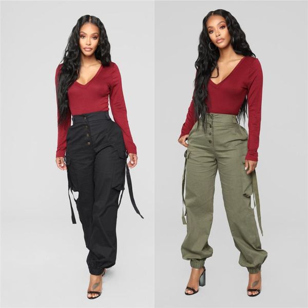 women's pants & capris sukvdom fashion women cargo utility work hiking army military multi pockets chic high waist casual ladies, Black;white
women's pants & capris sukvdom fashion women cargo utility work hiking army military multi pockets chic high waist casual ladies, Black;white