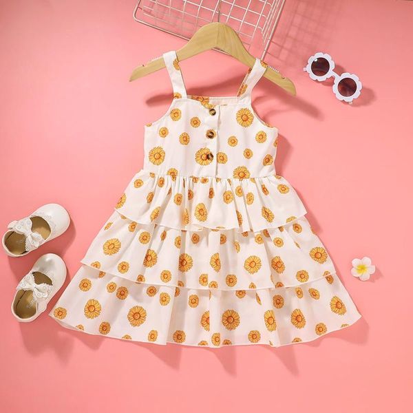 girl's dresses khaki toddler kids baby girls suspender button floral ruffled party princess dress for clothing, Red;yellow
girl's dresses khaki toddler kids baby girls suspender button floral ruffled party princess dress for clothing, Red;yellow