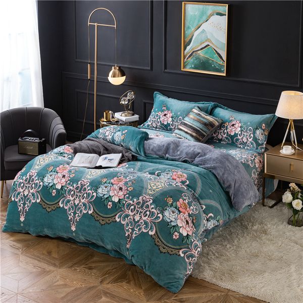 autumn and winter warm thickened milk fleece four piece quick warming bedding double-sided veet sheet quilt cover flannel
autumn and winter warm thickened milk fleece four piece quick warming bedding double-sided veet sheet quilt cover flannel