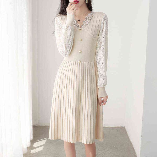 casual dresses fashion lace stitching knitted dresses autumn celebrity style skirt 2022 women's wear, Black;gray
casual dresses fashion lace stitching knitted dresses autumn celebrity style skirt 2022 women's wear, Black;gray