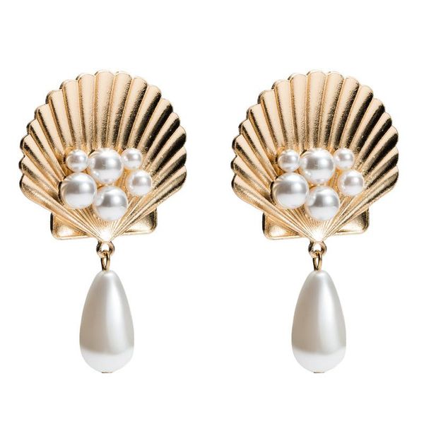 dangle & chandelier european and american alloy shell imitation pearl earrings ladies net red bohemian fashion wholesale, Silver
dangle & chandelier european and american alloy shell imitation pearl earrings ladies net red bohemian fashion wholesale, Silver