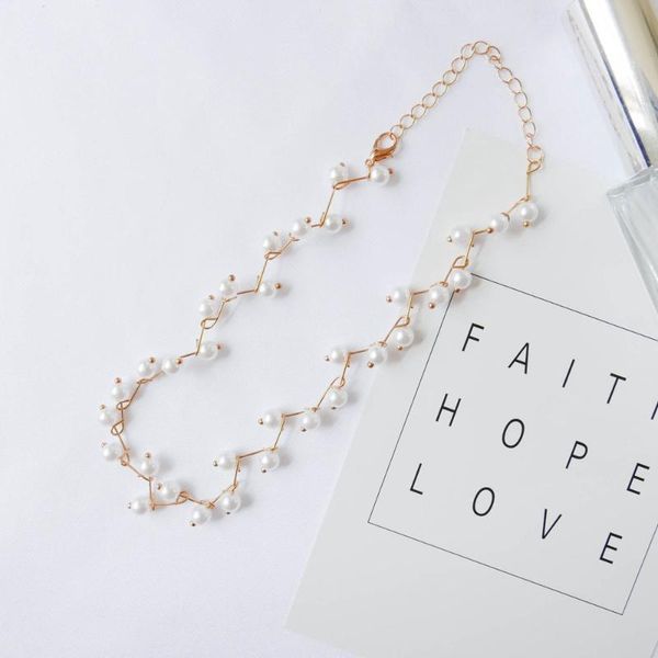 chains south korea fashion short pearl necklace women's collarbone chain accessories, Silver
chains south korea fashion short pearl necklace women's collarbone chain accessories, Silver