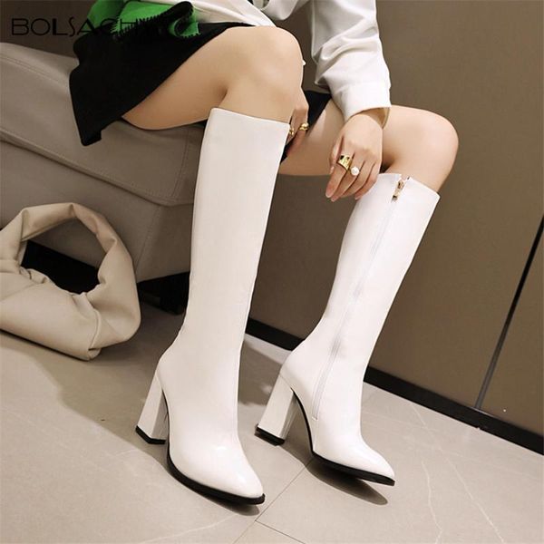 boots designer women round toe high heels long winter knee-high booties side zipper pu leather botas female size 34-43 white, Black
boots designer women round toe high heels long winter knee-high booties side zipper pu leather botas female size 34-43 white, Black