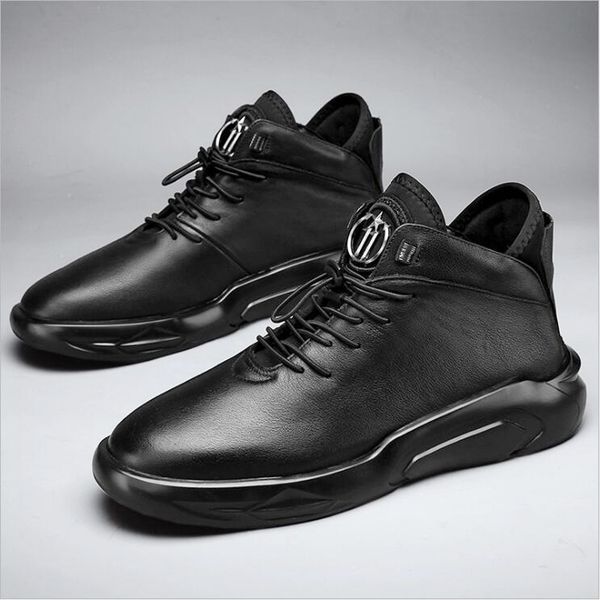 Brand New Men Sport Style Leather Casual Shoes Street Trend Black High-Tops Platform Sneakers
Brand New Men Sport Style Leather Casual Shoes Street Trend Black High-Tops Platform Sneakers