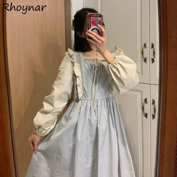 casual dresses long sleeve dress women spring lovely patchwork tender students chic fit leisure japanese style daily square collar clothing, Black;gray
casual dresses long sleeve dress women spring lovely patchwork tender students chic fit leisure japanese style daily square collar clothing, Black;gray