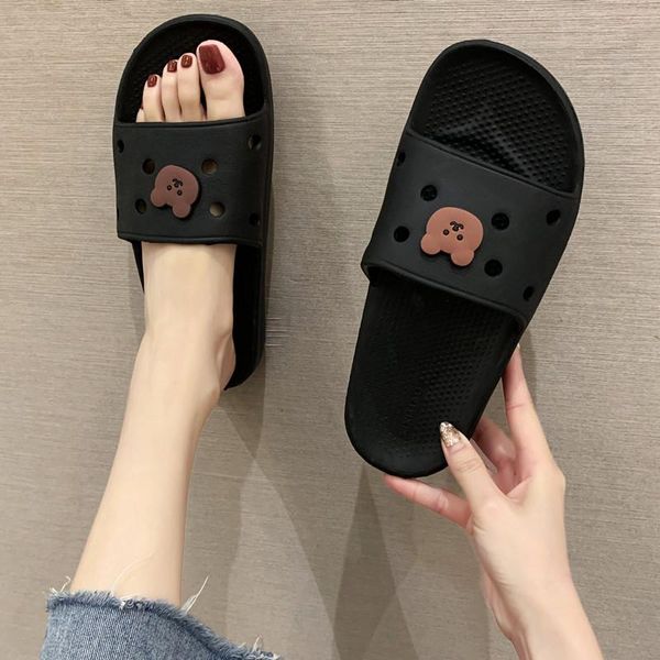 slippers cute cartoon girl heart beach girls summer ins tide wear in indoor and outdoor non-slip students bear flip-flops, Black
slippers cute cartoon girl heart beach girls summer ins tide wear in indoor and outdoor non-slip students bear flip-flops, Black