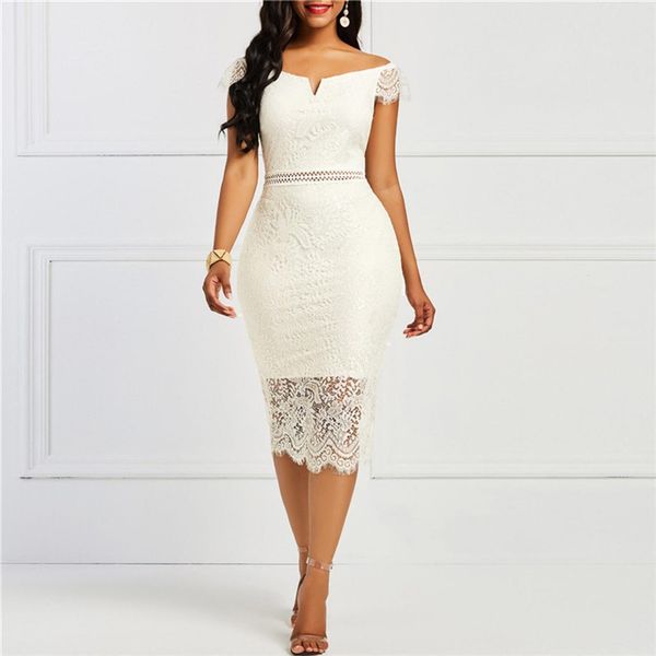 elegant v neck bodycon women dress off shoulder short sleeve zipper lace hollow out party slim dresses lady, Black;gray
elegant v neck bodycon women dress off shoulder short sleeve zipper lace hollow out party slim dresses lady, Black;gray