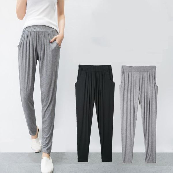 women's pants & capris spring summer fitness long female leisure soft trousers for women elastic waist solid casual harem woman pz188, Black;white
women's pants & capris spring summer fitness long female leisure soft trousers for women elastic waist solid casual harem woman pz188, Black;white