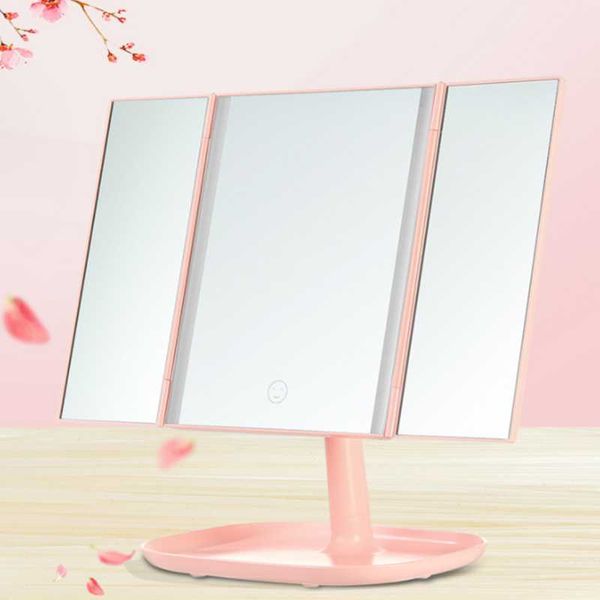 vanity lights deskthree-sided folding led light-emitting makeup mirror, touch-sensitive, rotatable storage beauty mirror
vanity lights deskthree-sided folding led light-emitting makeup mirror, touch-sensitive, rotatable storage beauty mirror