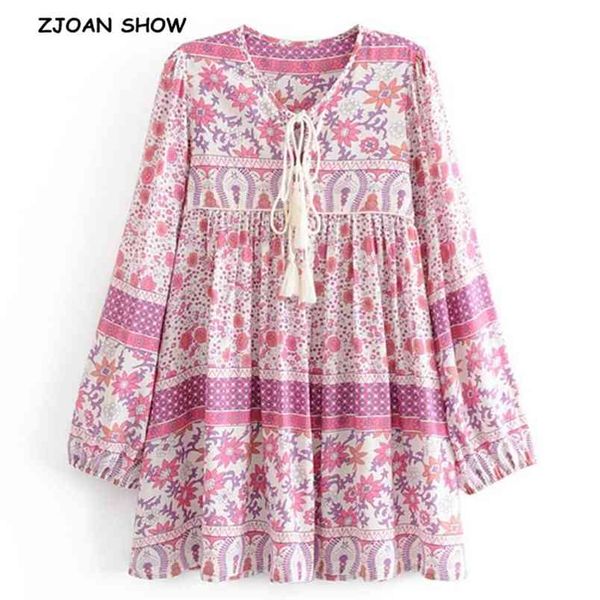 bohemia lacing up pink location floral print dress ethnic woman long sleeve tassel short strappy dresses holiday beach 210429, Black;gray
bohemia lacing up pink location floral print dress ethnic woman long sleeve tassel short strappy dresses holiday beach 210429, Black;gray