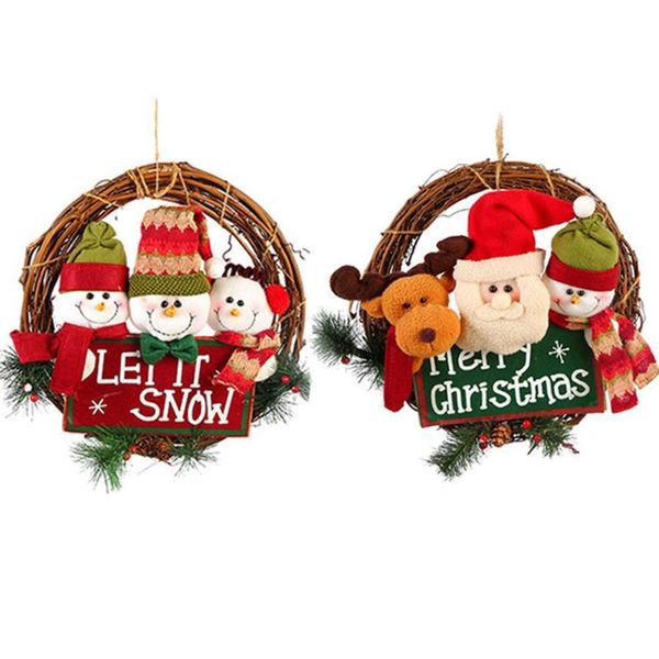 decorative flowers & wreaths christmas door hanging wreath cute cartoon decorating pendant garland decoration for festival
decorative flowers & wreaths christmas door hanging wreath cute cartoon decorating pendant garland decoration for festival