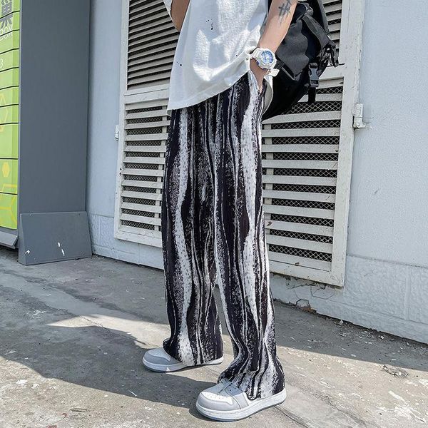 men's pants summer pleated fashion retro casual wide-leg men streetwear loose hip-hop tie-dye mens trousers s-5xl, Black
men's pants summer pleated fashion retro casual wide-leg men streetwear loose hip-hop tie-dye mens trousers s-5xl, Black