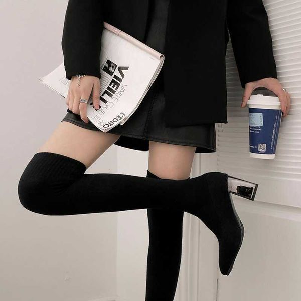 dress shoes winter women's stocking boots on her knee pointed to toe high heels shoes mark designers shoe strain knitting fabric gmbq, Black
dress shoes winter women's stocking boots on her knee pointed to toe high heels shoes mark designers shoe strain knitting fabric gmbq, Black