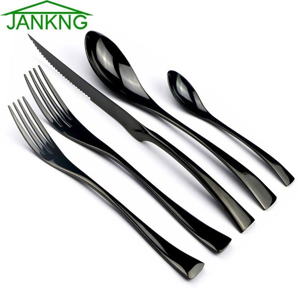 dinnerware sets jankng 5-pcs 1/ 4 set flatware 18/10 stainless steel black serrated sharp steak knife cutlery tableware dropship
dinnerware sets jankng 5-pcs 1/ 4 set flatware 18/10 stainless steel black serrated sharp steak knife cutlery tableware dropship