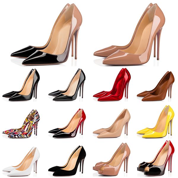 red bottoms designer shoes high heels 8 12cm so kate nude womens ladies dress party wedding office & career genuine leather point toe pum, Black
red bottoms designer shoes high heels 8 12cm so kate nude womens ladies dress party wedding office & career genuine leather point toe pum, Black