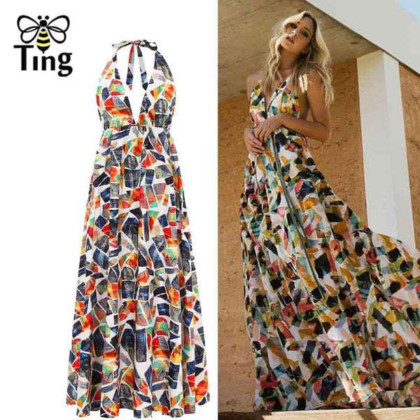 summer v neck strap tie up geometric bohemian casual long dress women boho street chic backless vestidos 210513, Black;gray
summer v neck strap tie up geometric bohemian casual long dress women boho street chic backless vestidos 210513, Black;gray