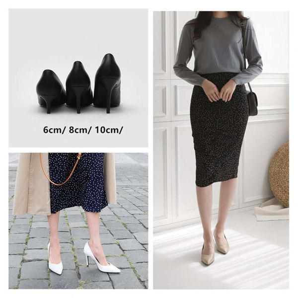 spring high heels shallow mouth thin heel pointed single sho women's fashion profsional leather work, Black
spring high heels shallow mouth thin heel pointed single sho women's fashion profsional leather work, Black