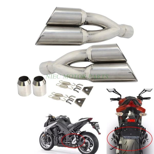 motorcycle exhaust system universal dual muffler pipe slip on for motocross supermoto street bike scooter atv quad dirt off road
motorcycle exhaust system universal dual muffler pipe slip on for motocross supermoto street bike scooter atv quad dirt off road