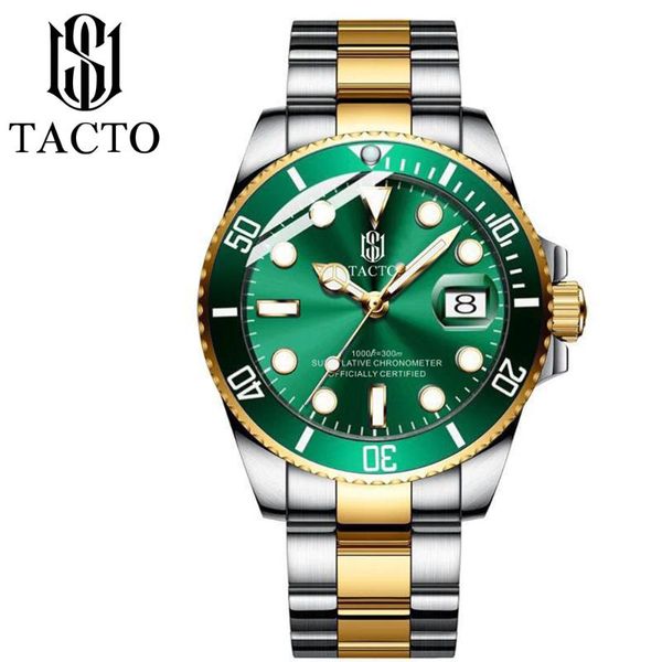 wristwatches mens luxury watches ceramic bezel sapphire glass luminous quartz silver gold two tone gmt stainless steel watch, Slivery;brown
wristwatches mens luxury watches ceramic bezel sapphire glass luminous quartz silver gold two tone gmt stainless steel watch, Slivery;brown