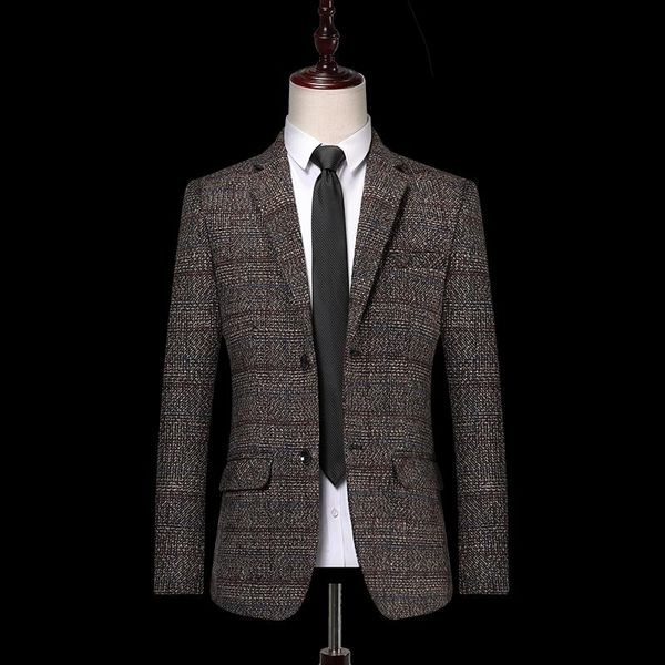 men's suits & blazers for men fashion casual plaid blazer gentlmen coat business cotton lightweight suit jacket slim fit outwear, White;black
men's suits & blazers for men fashion casual plaid blazer gentlmen coat business cotton lightweight suit jacket slim fit outwear, White;black