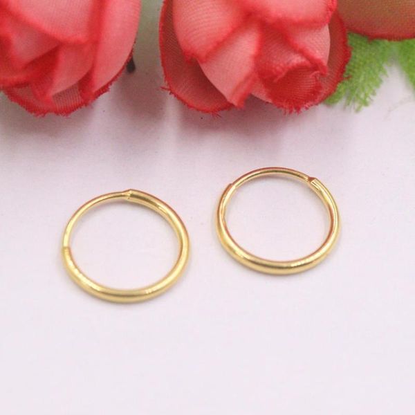 hoop & huggie pure 18k yellow gold earrings 13x1.3mm smooth annulus 0.78g, Golden;silver
hoop & huggie pure 18k yellow gold earrings 13x1.3mm smooth annulus 0.78g, Golden;silver