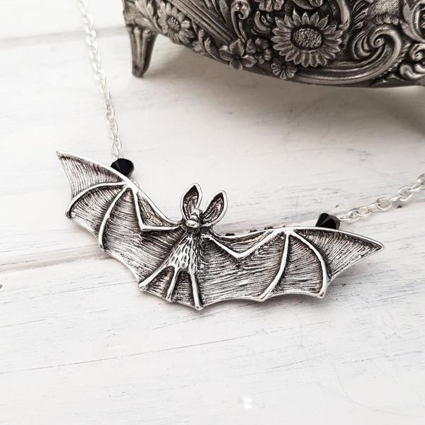 pendant necklaces punk bat animal alloy necklace for women gothic hip hop fashion jewelry gift gorgeous cool accessories, Silver
pendant necklaces punk bat animal alloy necklace for women gothic hip hop fashion jewelry gift gorgeous cool accessories, Silver
