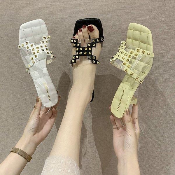 dress shoes nuask rivets transparent slingback open women pumps slip on clear sandal studs glass high heels zapatos mujer, Black
dress shoes nuask rivets transparent slingback open women pumps slip on clear sandal studs glass high heels zapatos mujer, Black