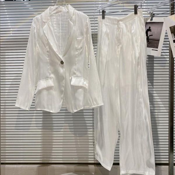 women's two piece pants women micro-permeable sunscreen long arrivals set fashion temperament spring summer 2021 x005, White
women's two piece pants women micro-permeable sunscreen long arrivals set fashion temperament spring summer 2021 x005, White