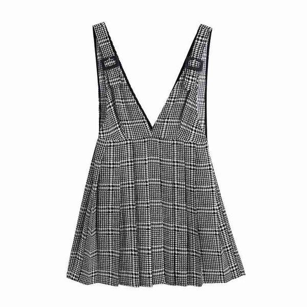 casual dresses women sprint autumn fashion v-neck houndstooth za gray sling mini dress female high waist spaghetti strap pleated 5, Black;gray
casual dresses women sprint autumn fashion v-neck houndstooth za gray sling mini dress female high waist spaghetti strap pleated 5, Black;gray