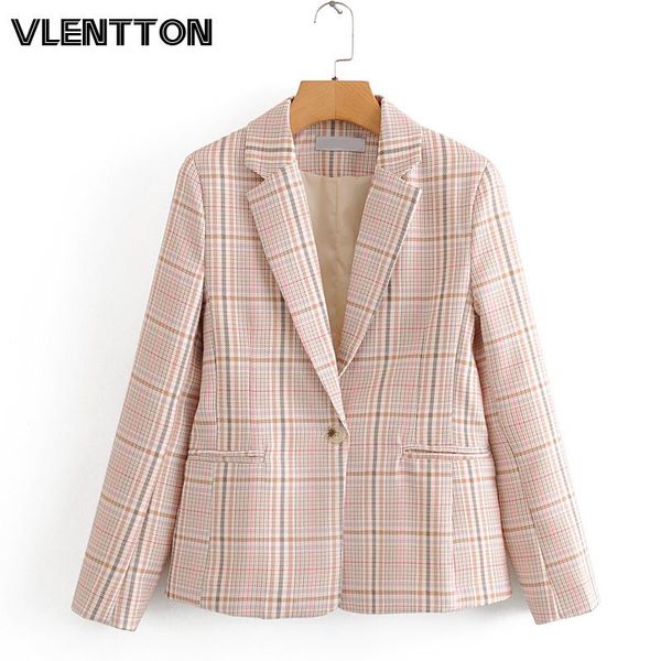 spring autumn vintage plaid blazer for women chic single button jacket coat female outwear office ladies blazers mujer women's suits &, White;black
spring autumn vintage plaid blazer for women chic single button jacket coat female outwear office ladies blazers mujer women's suits &, White;black