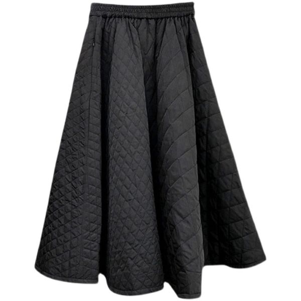 korea autumn winter women skirt elastic high waist rhombic woven quilted cotton solid color a-line elegant female 211214, Black
korea autumn winter women skirt elastic high waist rhombic woven quilted cotton solid color a-line elegant female 211214, Black