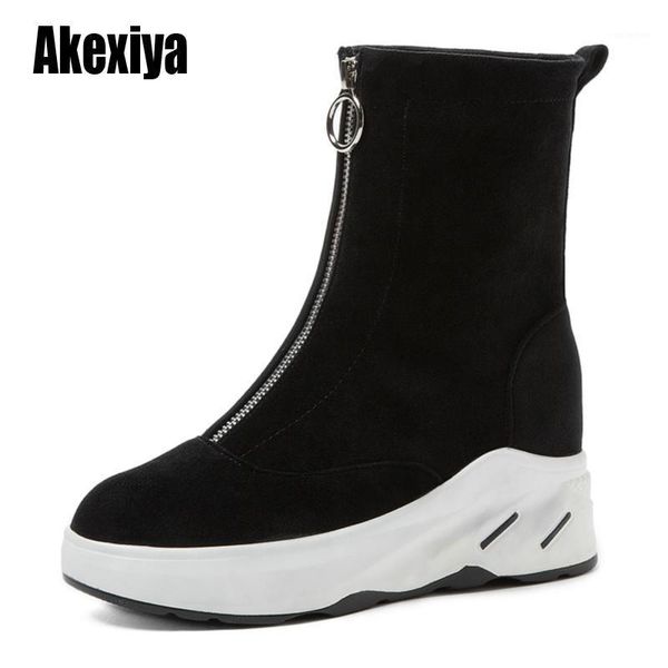 boots women front zipper platform winter shoes ankle brand quality female casual plus size 34-40 u980, Black
boots women front zipper platform winter shoes ankle brand quality female casual plus size 34-40 u980, Black