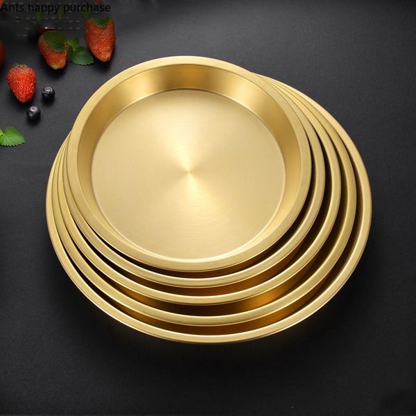 thicken brass round plate cake dessert metal fruit dish home steamed fish yellow bronze kitchen supplies dinner plates dishes &
thicken brass round plate cake dessert metal fruit dish home steamed fish yellow bronze kitchen supplies dinner plates dishes &