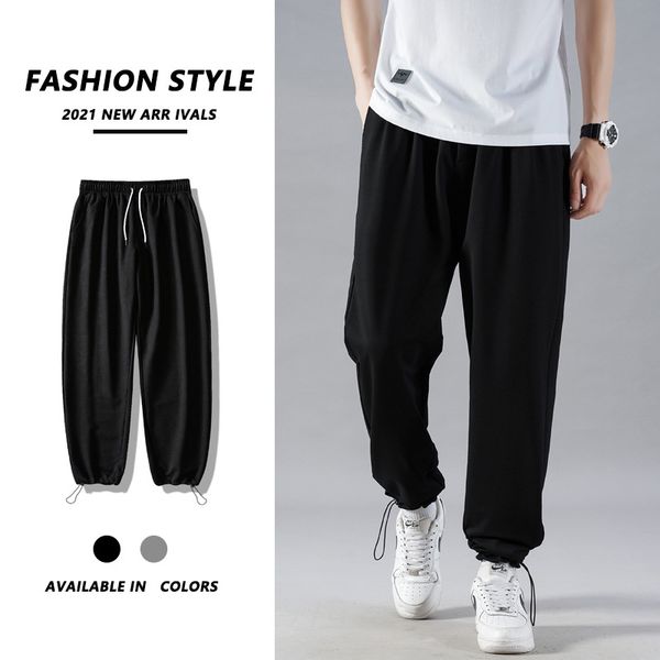 autumn japanese solid color long-tube casual pants men's youth sports drawstring trousers basketball sweatpants, Black
autumn japanese solid color long-tube casual pants men's youth sports drawstring trousers basketball sweatpants, Black
