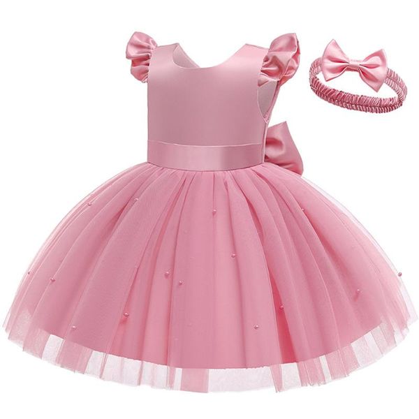 girl's dresses baby girl dress bow born princess for 1 year birthday with headbands toddler infant party christening gown, Red;yellow
girl's dresses baby girl dress bow born princess for 1 year birthday with headbands toddler infant party christening gown, Red;yellow