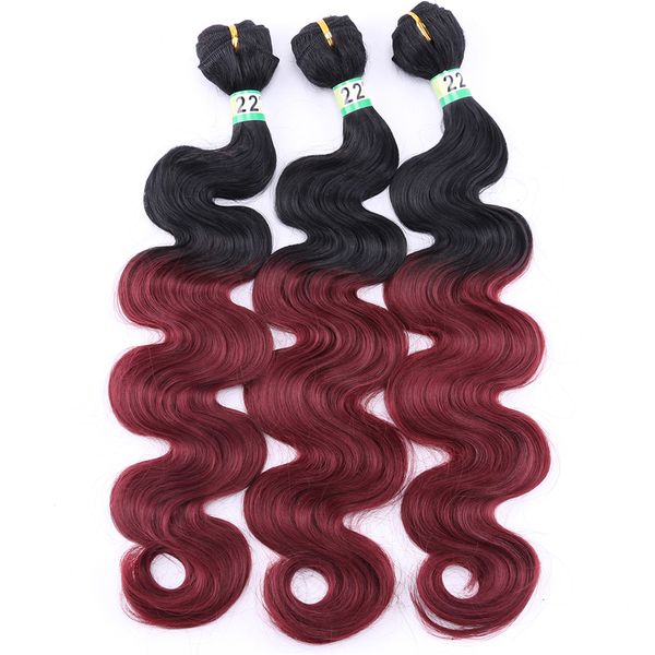 ombre color synthetic body wave hair bundles 3 pieces one set high temperature synthetic hair extensions for black women
ombre color synthetic body wave hair bundles 3 pieces one set high temperature synthetic hair extensions for black women