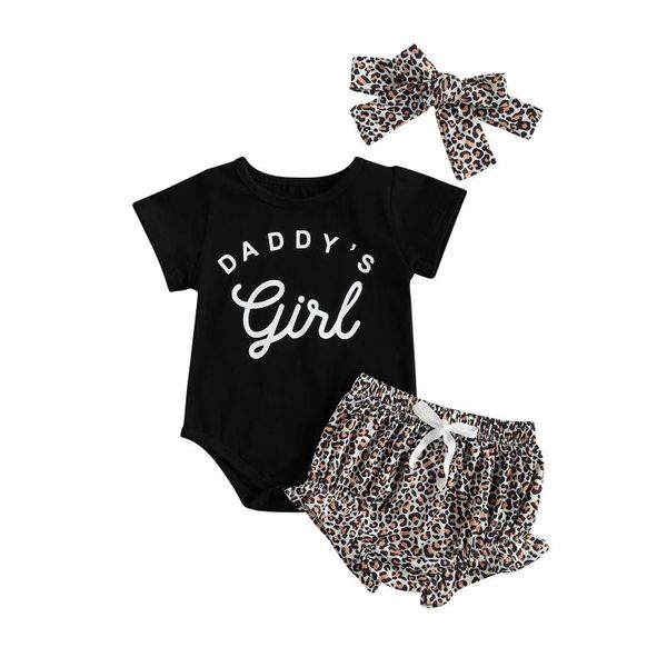 clothing sets born baby girls 3-piece outfit set short sleeve letter print romper+leopard shorts+headband, White
clothing sets born baby girls 3-piece outfit set short sleeve letter print romper+leopard shorts+headband, White