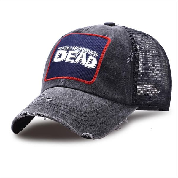 the walking dead mesh baseball caps summer funny print snapback hat cotton casual trucker adjustable washed nbsp retro cap, Blue;gray
the walking dead mesh baseball caps summer funny print snapback hat cotton casual trucker adjustable washed nbsp retro cap, Blue;gray