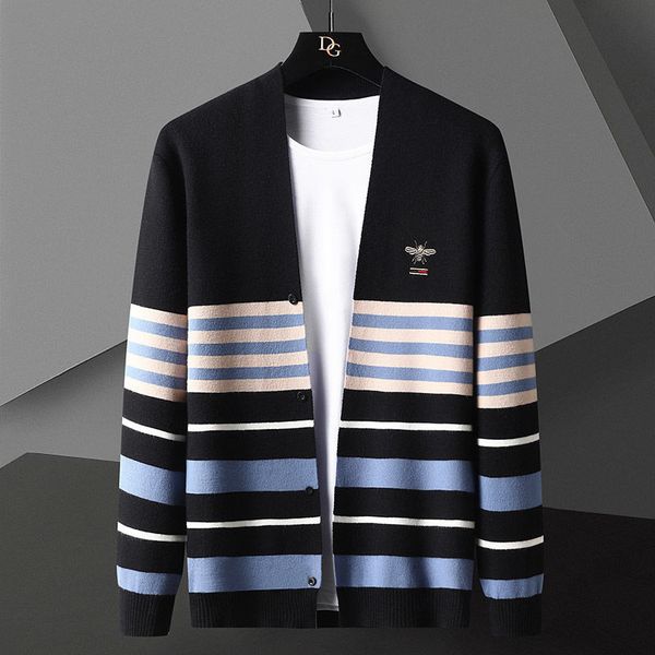 women's sweaters fashion color contrast cardigan sweater men vintage bee korean autumn winter coat knit khaki blue gp60, White;black
women's sweaters fashion color contrast cardigan sweater men vintage bee korean autumn winter coat knit khaki blue gp60, White;black