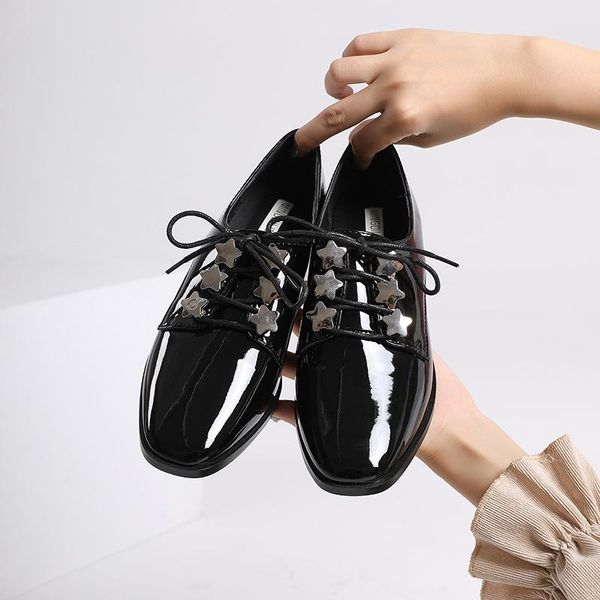 spring autumn patent leather shoes women fashion lace up mid heels british pumps ladies black zapatos mujer chaussure femme dress
spring autumn patent leather shoes women fashion lace up mid heels british pumps ladies black zapatos mujer chaussure femme dress